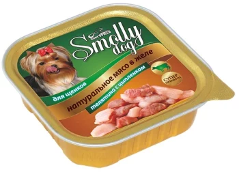 Консервы для щенков &quot;Smolly dog&quot; телятина с цыпленком (100 г)(Консервы для щенков &quot;Smolly dog&quot; телятина с цыпленком (100 г))