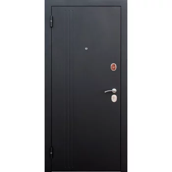 Дверь входная Нью-Йорк 7,5 левая черный муар - ясень белый эмаль 960х2050 мм