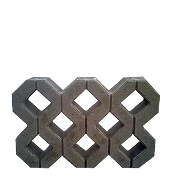 Решетка газонная бетонная серая Турфстоун 596х396х80 мм Цемсис