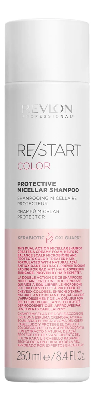 Мицеллярный шампунь для окрашенных волос Restart Color Protective Micellar Shampoo: Шампунь 250мл(Мицеллярный шампунь для окрашенных волос Restart Color Protective Micellar Shampoo)