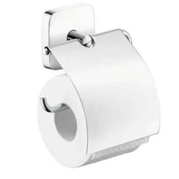 Держатель туалетной бумаги Hansgrohe(PuraVida 41508000 с крышкой Хром)